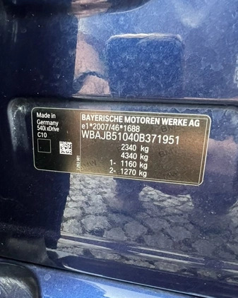 BMW Seria 5 cena 159900 przebieg: 161000, rok produkcji 2018 z Brzeg małe 154